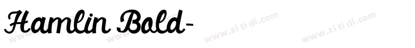 Hamlin Bold字体转换